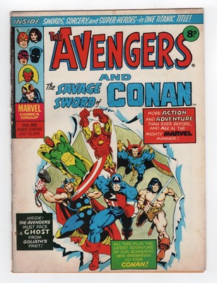 1969 MARVEL AVENGERS #65 & MARVEL PREMIERE #4 APP OF SWORDSMAN & EGGHEAD RARE UK