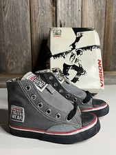 Vintage 1986 NOS RARE Vision Street Wear Skate Grey Shoes Size 10 1/2 NIB KIDS