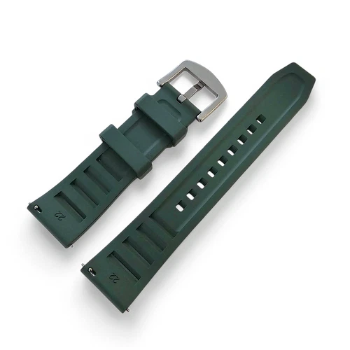 Cinturino orologio originale FKM gomma ventilato subacqueo impermeabile sport 20mm 22mm UK - Foto 47 di 63