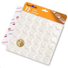 Glass Table Top Anti Slip Pads Self Adhesive- Rubber Feet for Cutting Board L...