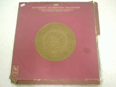 Ravi Shankar Ali Akbar Khan Balachander 3LP Anthology  LP Classical Usa Ex