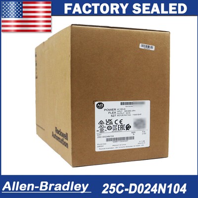 25C-D024N104 NEW Unopened Allen Bradley PowerFlex 527 AC Drive 25CD024N104