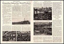 1912 Winterthur Metal Workers School Switzerland Photos Article 2-Page Print Ad