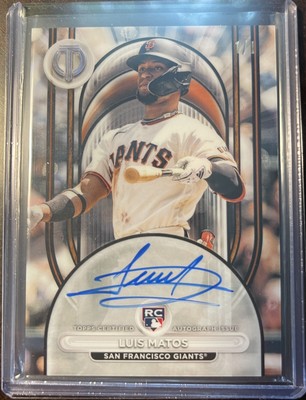 2024 Topps Tribute Luis Matos League Inauguration Auto OnCard LIA-MAT 1/1 Black+