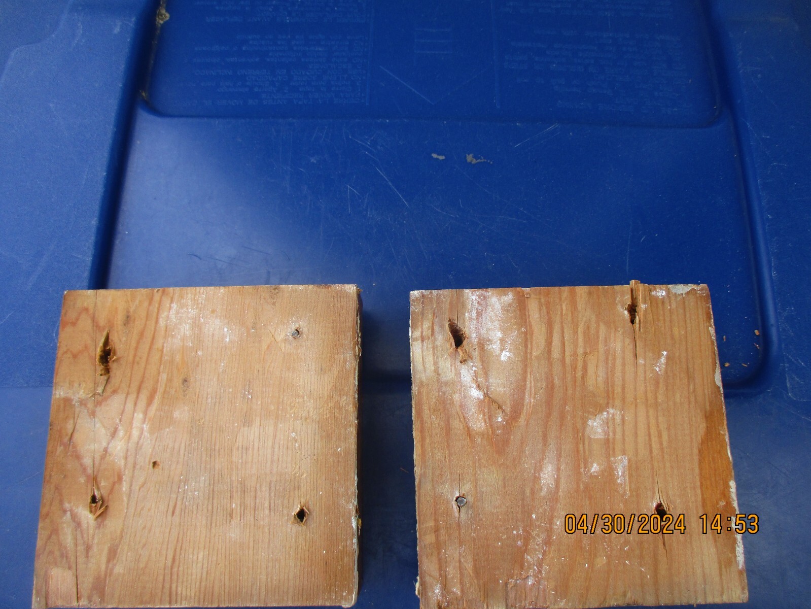 2 Plinth Blocks, Antique Bullseye Rosettes, Architectural Salvage, Wood