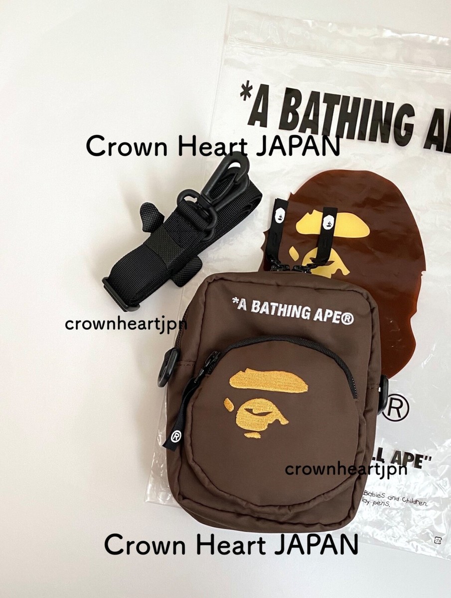 2025 A BATHING APE BAPE Men's APE HEAD MINI BAG - MINI