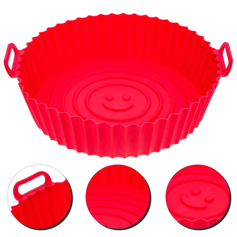 Air Fryer Pan Silicon Oven Instant Grilling Platter Deep Pot Frying Air Fryer Pan Silicon Oven Instant Grilling Platter Deep Pot Frying
