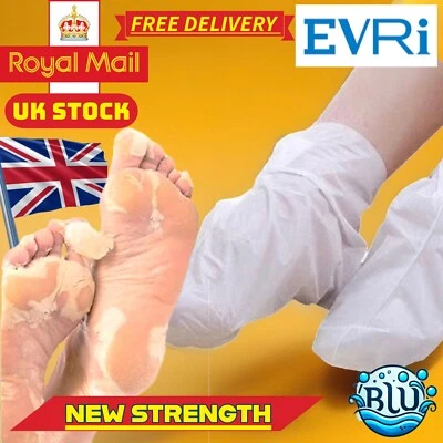 FOOT MASK PEEL Exfoliating Peel Foot Sock Mask Baby Soft Feet Removes Dead Skin