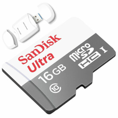 SanDisk Ultra 16GB 64GB 48MB/S 320X MicroSD Memroy Card + USB 3.0 Reader
