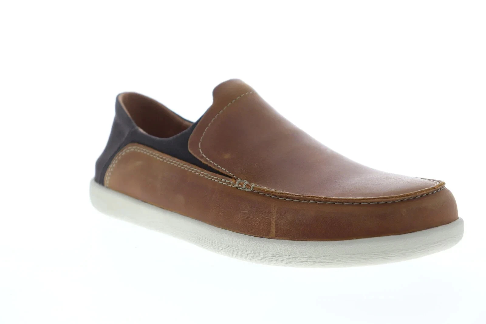 Mocassini unstructered by Clarks Un Lisbon Lane da uomo station wagon marrone chiaro taglia 7 nuovi con scatola