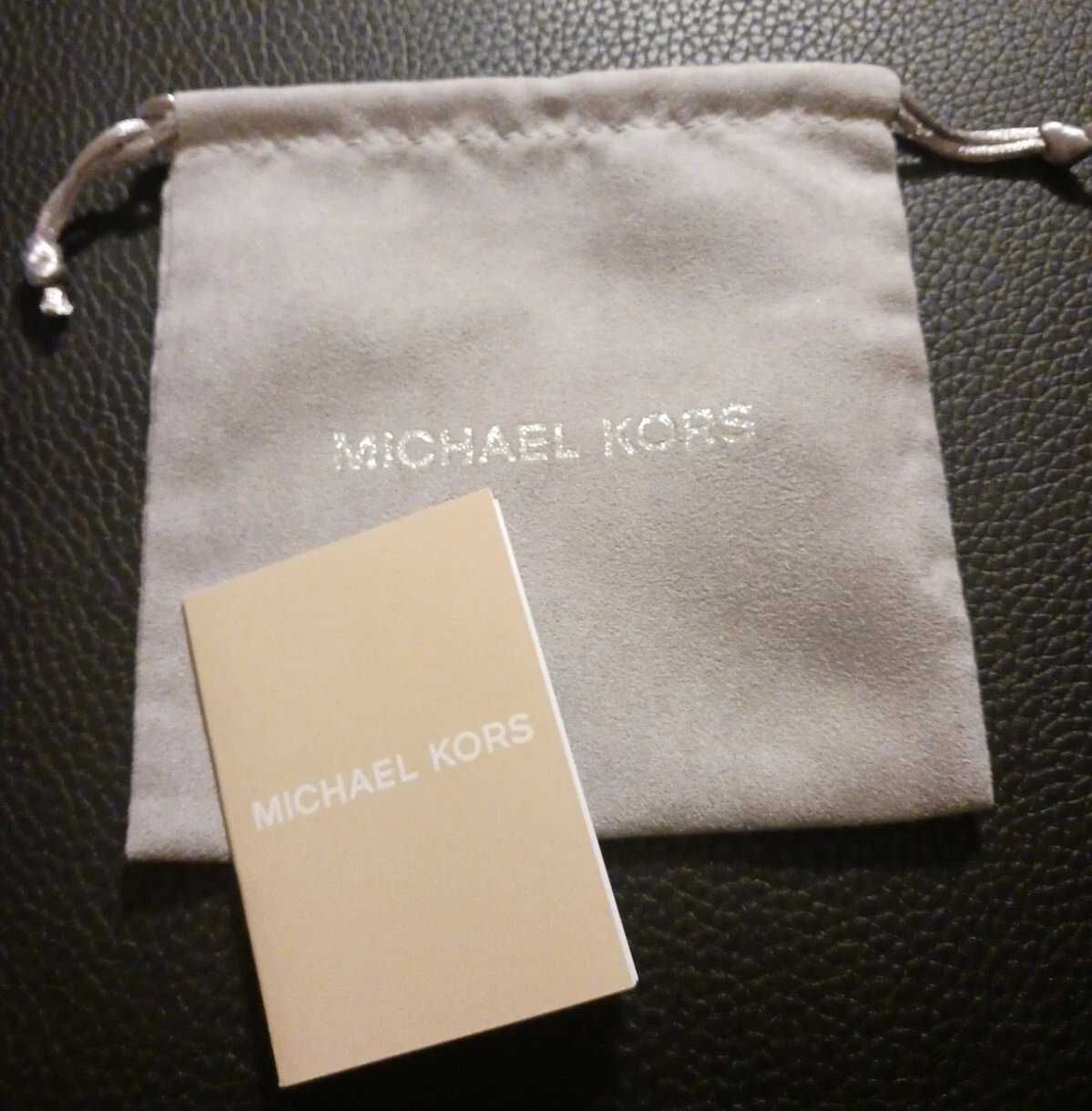 "Borsa Gioielli MICHAEL KORS Grigia NUOVA 5""x5"