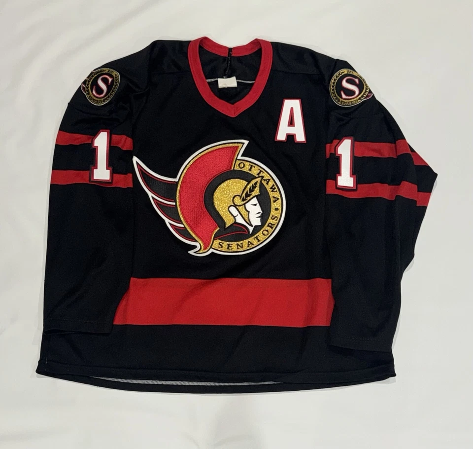 CAMISETA VINTAGE FIRMADA POR DANIEL ALFREDSSON CCM OTTAWA SENATORS CON LICENCIA CERTIFICADO DE AUTENTICIDAD JSA Foto 3 de 3