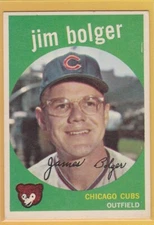 1959 TOPPS BASEBALL JIM BOLGER #29 CUBS EX+ *71154