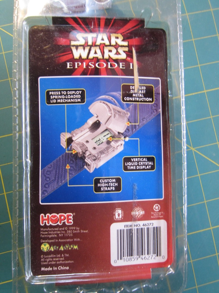 Star Wars Episode 1 Phantom Menace R2-D2 Die-Cast Watch Hope New