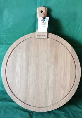 SCHNEIDEBRETT HOLZ EICHE BOSKA CM.30X3 RUND TAPAS KÄSE APERITIFS TABLETT