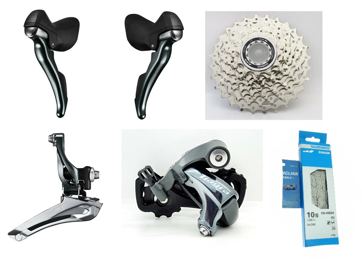 SHIMANO ST-4700 左右セット Shimano Tiagra ST-4700 2x10 Dual Control Levers+FD/RD-4700 CS-5700