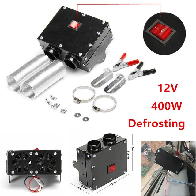 12V 400W Car Fan Heater Heating Warm Windscreen Defroster Demister Kit