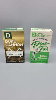 Duke Cannon Big Ass Bar Of Soap, Fresh Cut Pine & Pine Tar 10 Oz Each
