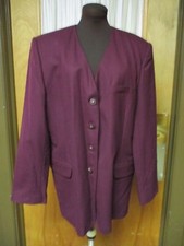 Sag Harbor Wool - Maroon - Button Down Blazer Women's Size 16