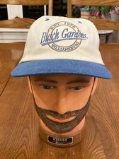 Busch Gardens Est 1975 Hat Adjustable Strap Back Blue Denim Brim Amusement Park