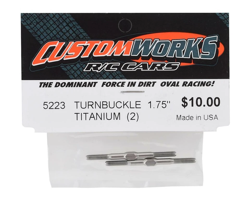 Custom Works 1.75" Titanium Turnbuckle (2) [CSW5223] - Image 2 of 2