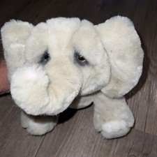Vintage Dakin Lou Rankin Elephant Plush Lovie Plopped Legs trunk Up Sad Eyes 11  