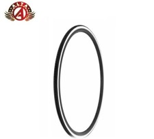ALTA BICYCLE WIRE BEAD 700x25c LIGHTWEIGHT BLACK/WHITE TIRE SPEEDY SLICK 100 PSI