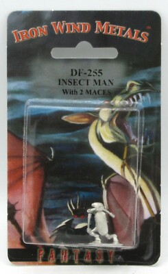  Ral Partha DF-255 Insect Man with 2 Maces (Fantasy Armies) Bug Warrior Fighter