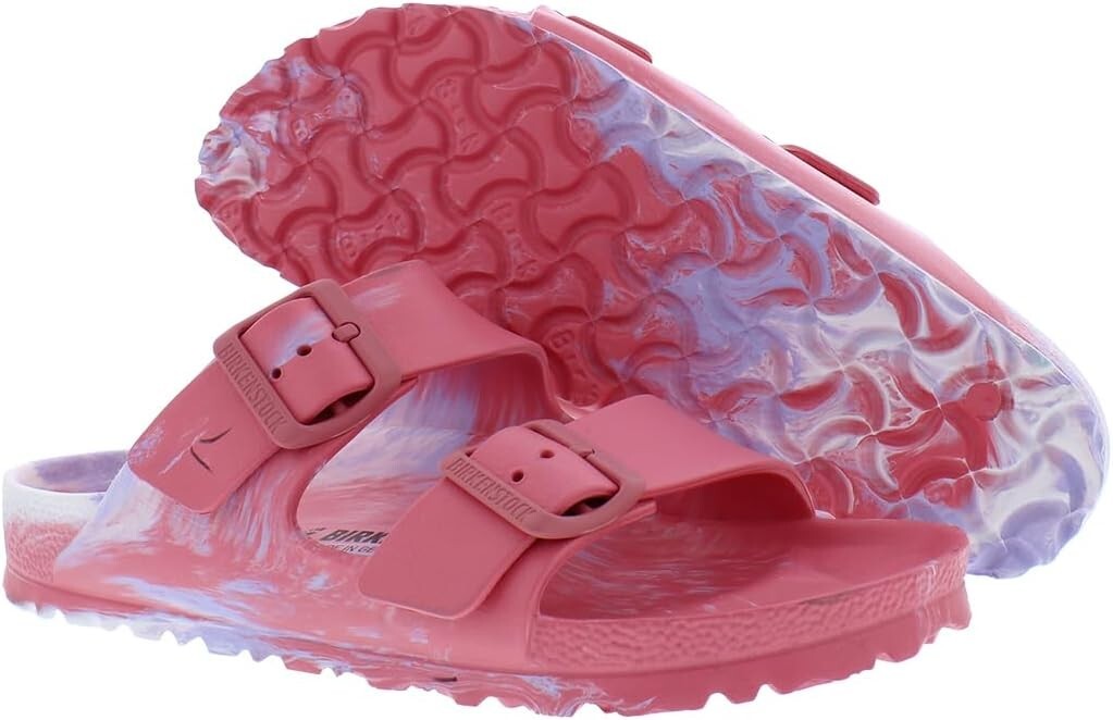 Birkenstock Women's Arizona EVA Multi Melon/Purple Slide Sandals Size 6 N 37 EU