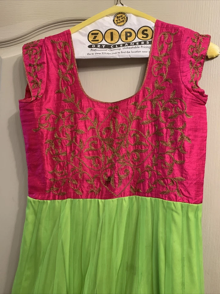 vestido indio anarkali vestido de diseñador pakistaní Foto 4 de 4