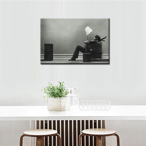 Blown Away Guy Steve Steigman Maxell Canvas Painting print modern wall art Decor - Picture 3 of 4