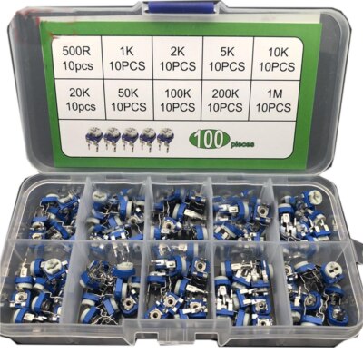 set of 50 RM065 10 Values Trimpot Potentiometer Assortment new