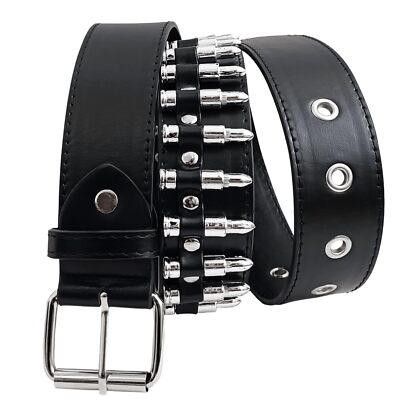 Studded Belt Bullet Rivets Belt Y2k Secene Costume Women Men  display picture 3