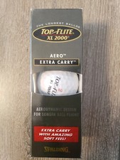 Spalding TOP FLITE XL 2000 Aero Extra Carry 1 Sleeve, 3 Balls White New