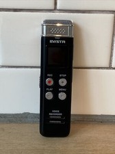 Evistr L157 Black High Capacity Rechargeable Battery Digital Voice Recorder Used