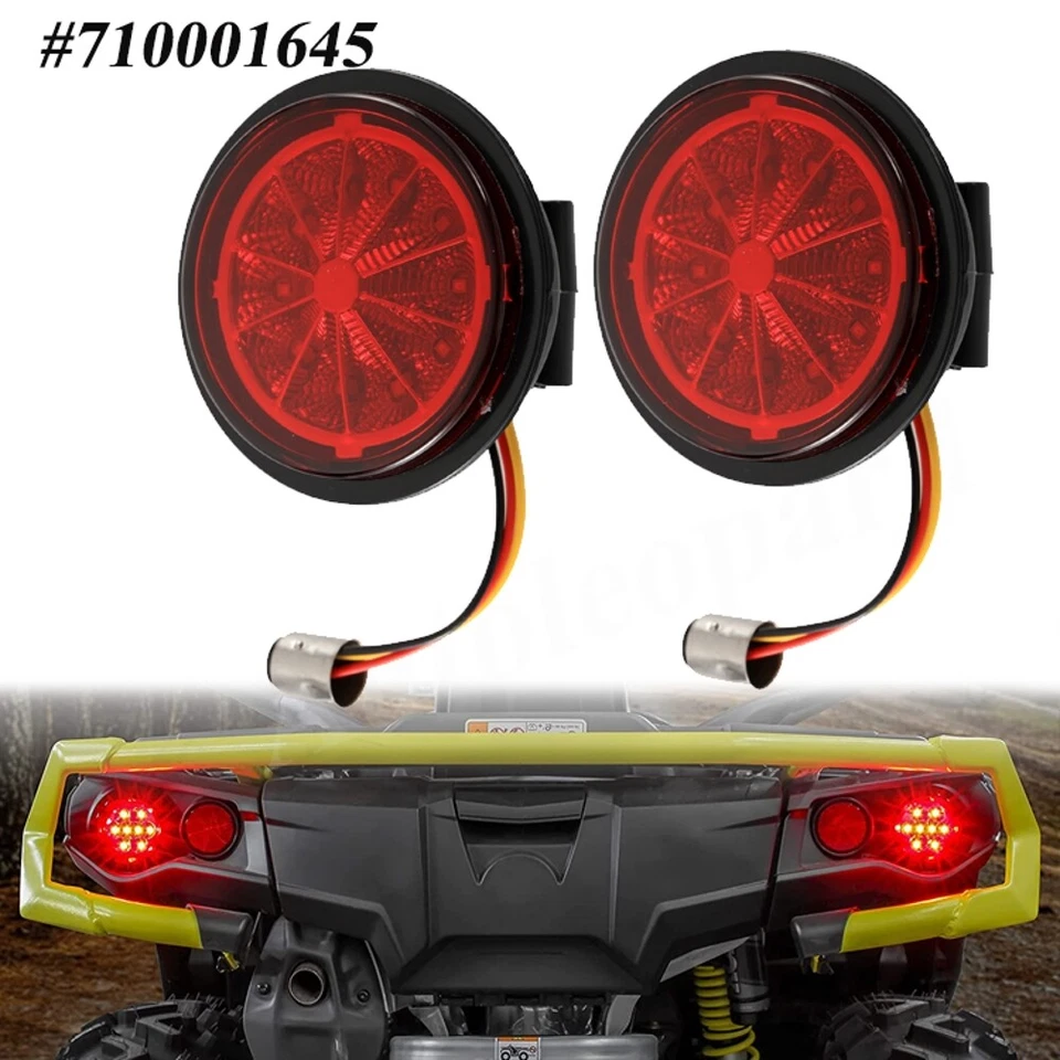 2x Red LED Tail light for Can-Am Outlander Renegade Commander Maverick 2011-2023 - Image 2 of 4