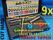 9x DAYTONA British Icon MINI Staged 3-4 Valve Seat Cutter Kit CarbideTipped BEST