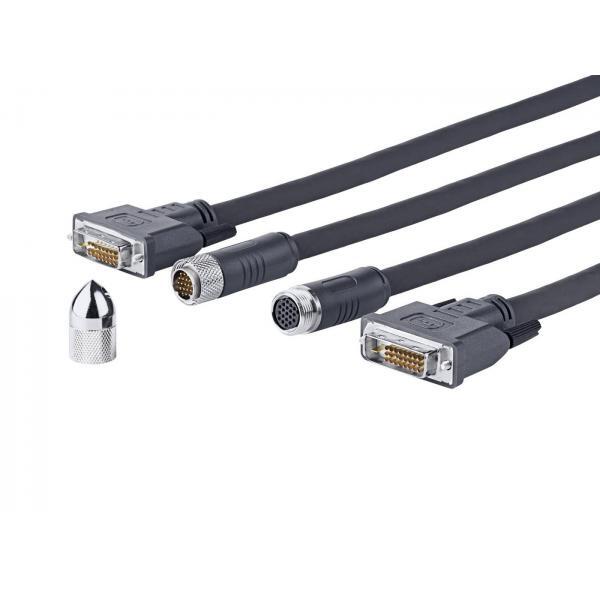 Vivolink PRODVICW15 cavo DVI 15 m DVI-D Nero (PRO DVI-D CROSS WALL CABLE - . - W
