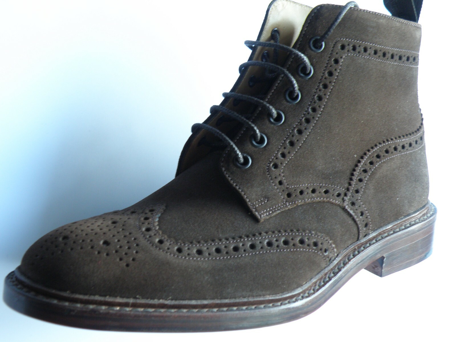 LOAKE BURFORD DARK BROWN SUEDE MEN'S 
