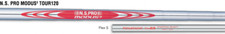 NEW NIPPON MODUS  TOUR120, S Flex .370 PARALLEL Tip, Choose Set NOTE .370 Tip 