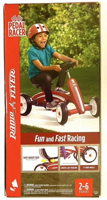 Radio Flyer Pedal Racer, Model #687 Adjustable Set Brand New In Sealed