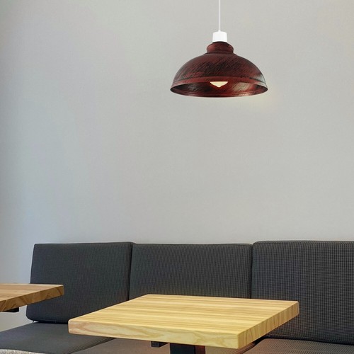 Industrial Ceiling Pendant Light Shades Retro Style Curvy Dome Shape lamp Shade - Picture 89 of 141
