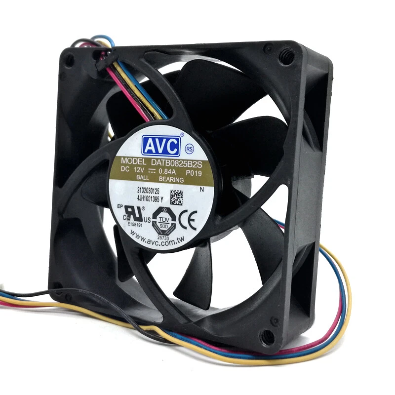  80mm fan AVC DATB0825B2S 8025 DC 12V 0.84A PWM speed winds cooling fan - Image 3 of 4