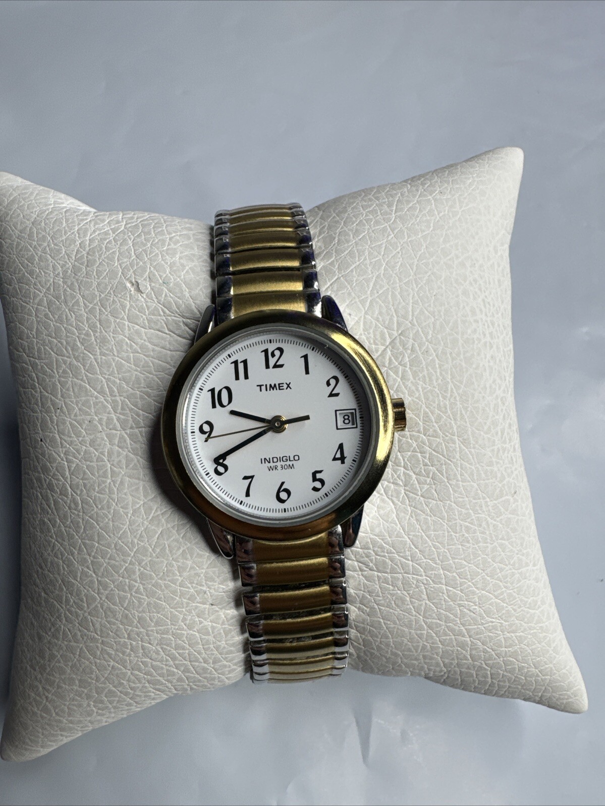 Timex Indiglo 25mm Gold-Tone Stainless Steel White Dial Two-Tone Watch