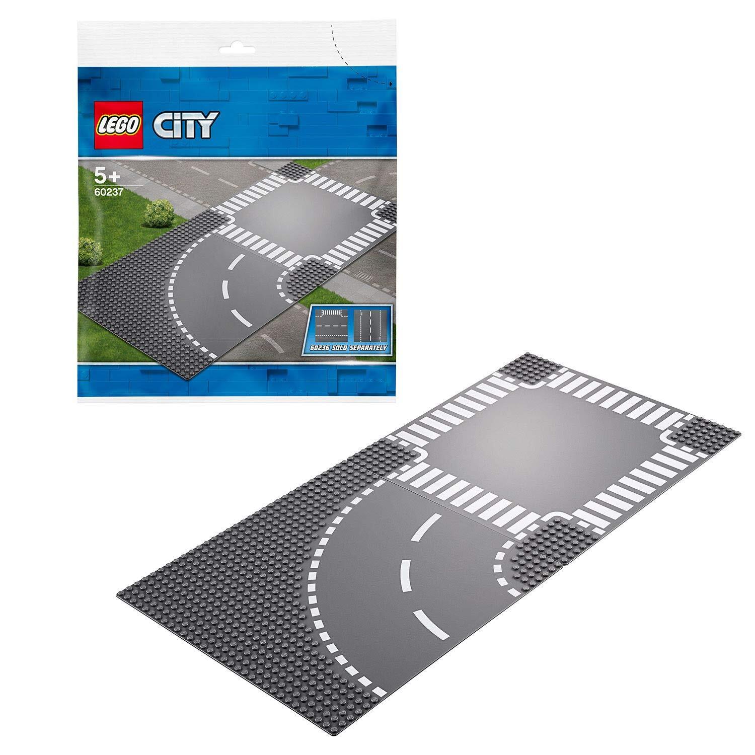 Lego City Road Plate Curve and Intersection Train Toy for Boys  