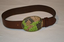 Gap Womens Brown Leather Belt Size XS 28
