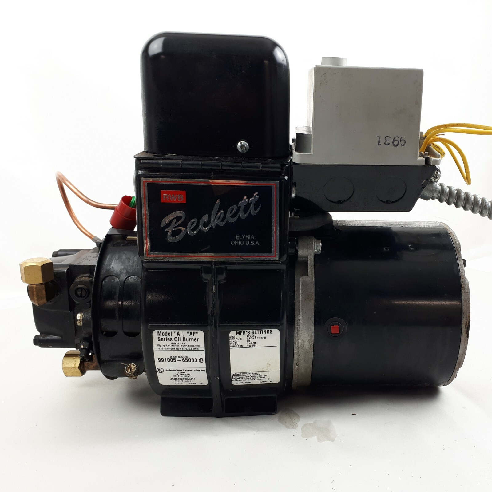 Beckett Oil Oil Burning Furnace Beckett Oil Furnace Installation