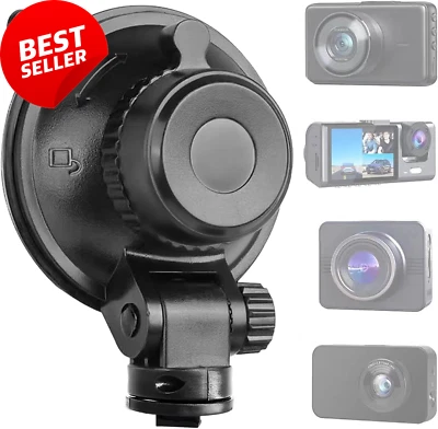 S503 Suction Cup Dash Cam Mount, 360° Rotating Joints for Rove, Nexar & More