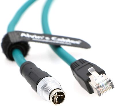 M12 8 Position X Code to RJ45 Industrial Ethernet Cable for Cognex in 8200 8400