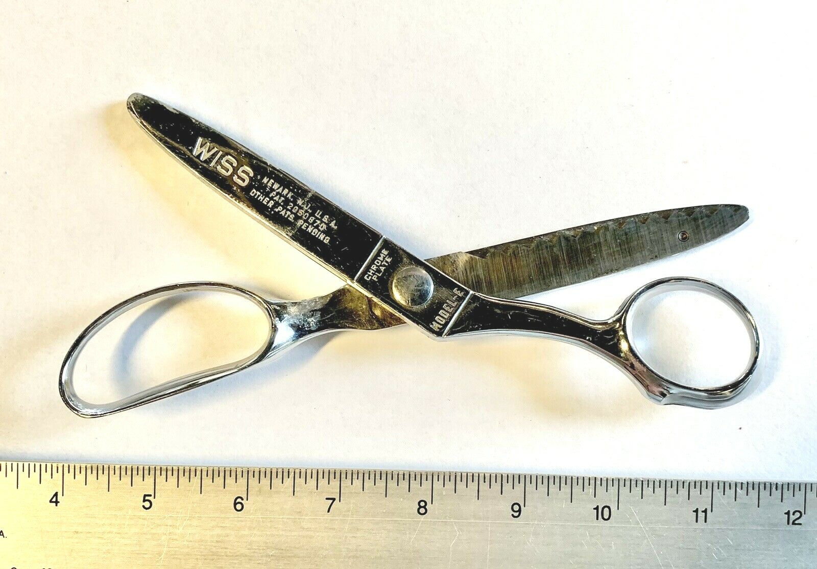 Vintage WISS Pinking Shears Model E PinkRite Scissors USA Sewing